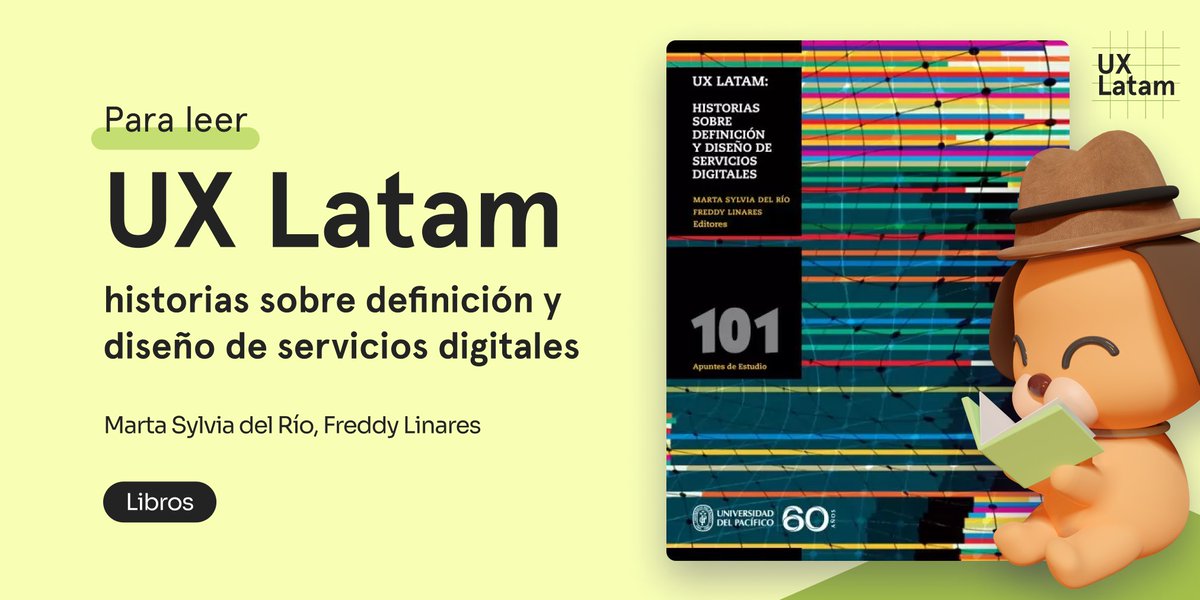#ParaLeer UX LATAM: Historias sobre definición y diseño de servicios digitales. 🌎📔 
Lectura obligatoria para toda nuestra comunidad. 
🎁 Descarga gratuita: bit.ly/UXLatamBook
#UXLatam #UXenLatinoamerica #UXBook