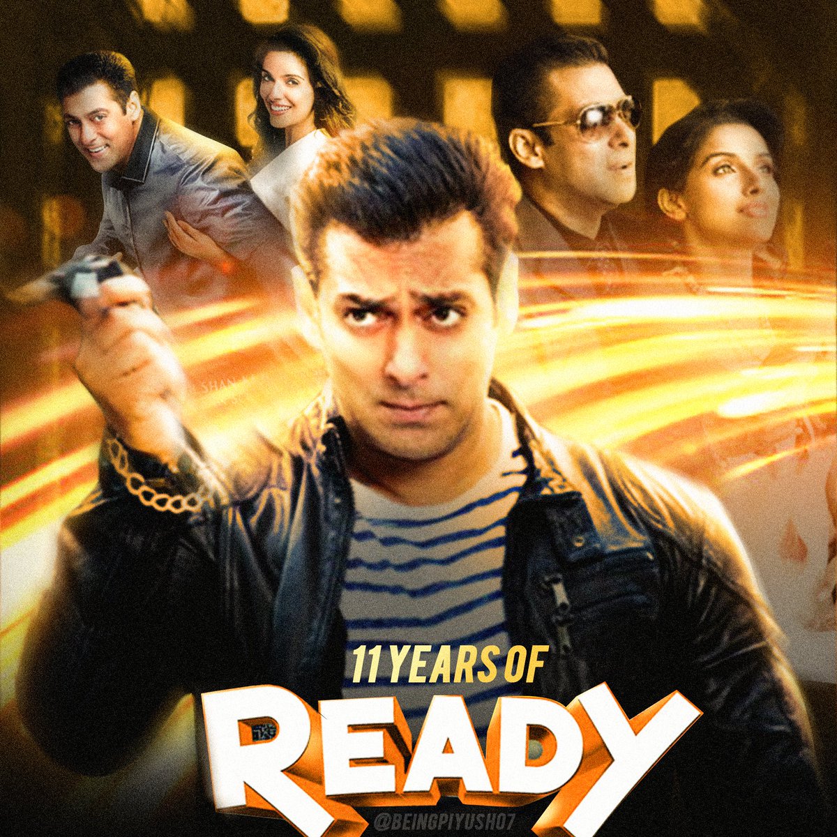 This movie was hilarious and entertaining. #SalmanKhan-Asin pair, Paresh Rawal, and the rest of the cast were so good. #11YearsOfREADY
first Non-Holiday 100 Crore Grosser and 2010s Decade's First Non-Holiday Blockbuster, Chartbuster Music Album!

11YRS OF BLOCKBUSTER READY