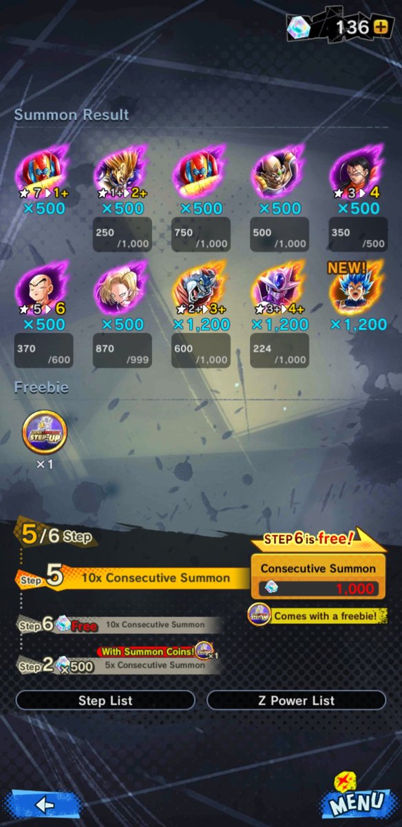 RedeemableTowa's tweet photo. // Still haven't gotten MUI Goku nor EX Kale

Guess my luck sucks in this game smh // https://t.co/U9QHiir6o2