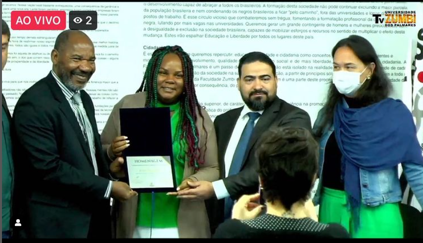 ZumbinewsJ's tweet photo. Ao vivo agora na TV Zumbi. Seminário 10 anos da política de cotas e as mudanças e desafios nas defensorias públicas #zumbinewsjournal #universidadezumbidospalmares #tvzumbi #dpesp #defensoriapublica https://t.co/2CKUjyfj2R