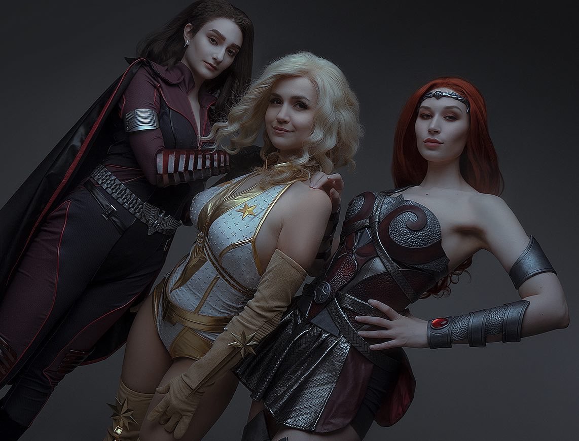 kristy_rein_'s tweet photo. Are you ready for 3th season?! 👊🏻

My super team✨

Queen Maeve: Me (@kristy_che )
Starlight: @akaomy_cosplay 
Stormfront: @VixenaSiren 
Homelander: @nova_pepakura 
The Deep: @alvarez_alvey 

Photo: @barabaka_jpeg 

#theboys #queenmaeve #theboystv #theboysseason3 https://t.co/JEmz0ldton