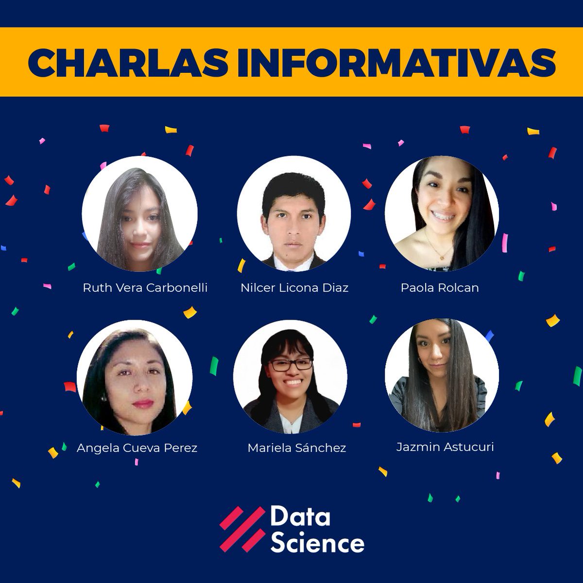 DataScience_Pe's tweet photo. 🎉 ¡Bienvenidos: Equipo de Data Science Women! 🎊 Comunidad que busca educar, inspirar y empoderar a niñas, adolescentes y mujeres para que ingresen en el mundo de la #CienciaDeDatos, #IA y Tecnologías 4.0
#datascience#python #machinelearning #programming #datasciencewomen #dsrp https://t.co/9BSSwWRf2n
