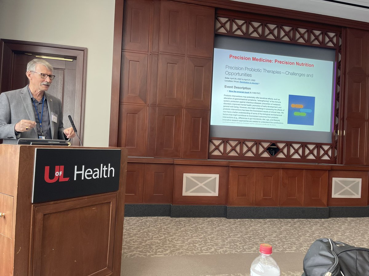Dr. Craig McClain discussing precision probiotics and other nutritional strategies at KYSPEN.