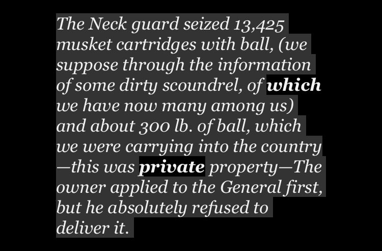 Per the Connecticut Courant, April 3, 1775, ammunition seizures followed.