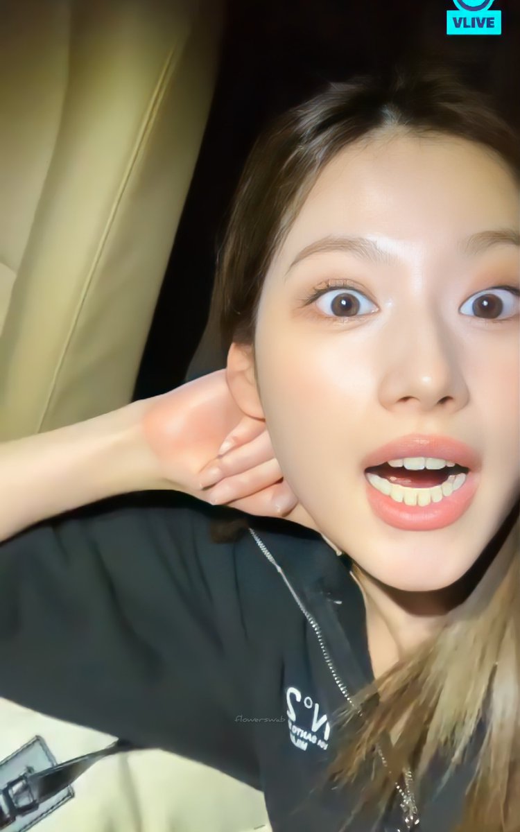 flowerswab's tweet photo. #SANA #VLIVE https://t.co/G6sNA91dUj