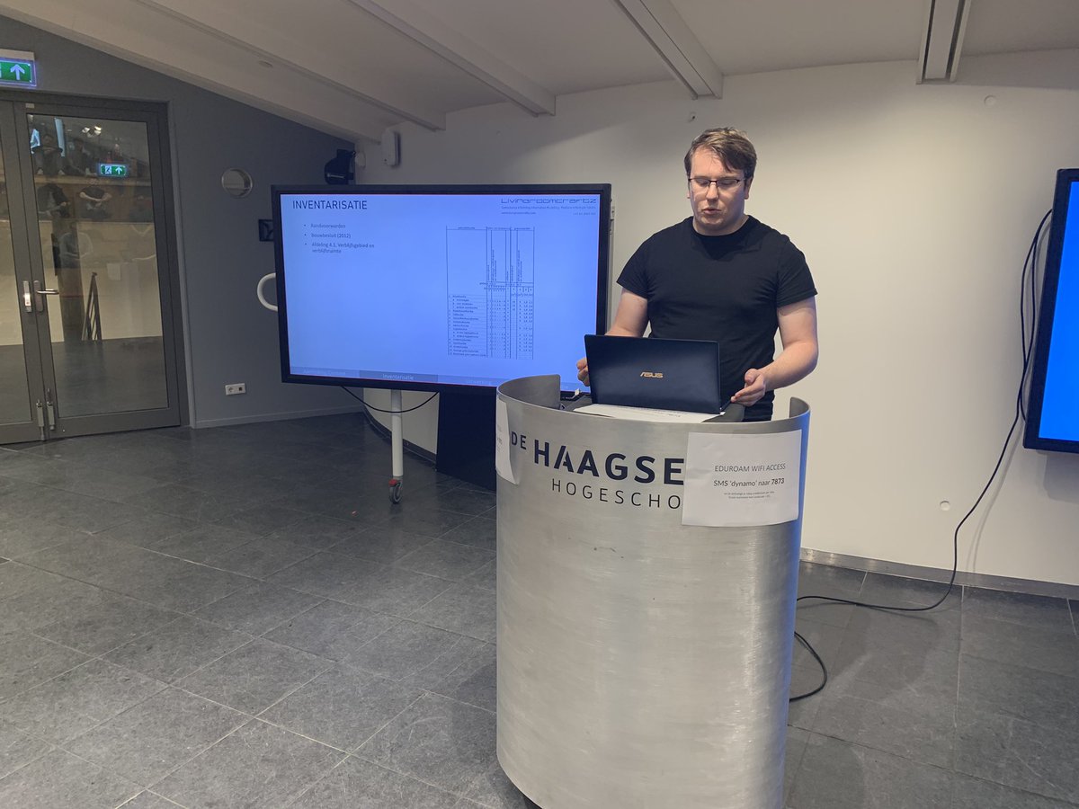 Johan @LivingRoomer1 houdt van presenteren en begint aan zijn tweede presentatie over daglicht berekening met <a href="/DynamoBIM/">Dynamo</a>