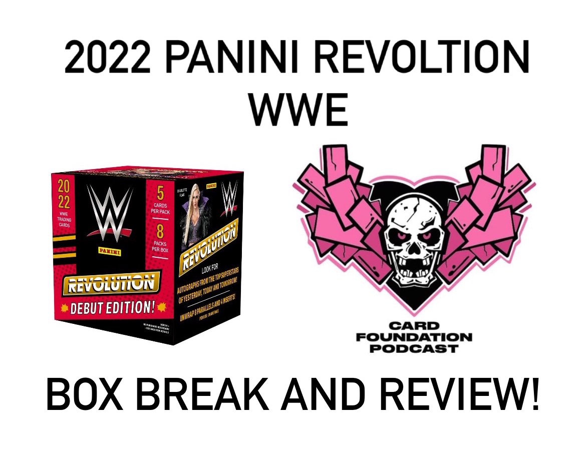 cardfoundpod's tweet image. Now LIVE on our YouTube channel, we box break and review 2022 Panini Revolution WWE! Click on the link and make sure to subscribe for all of our newest YouTube content! youtu.be/YoIGjBfUdwI