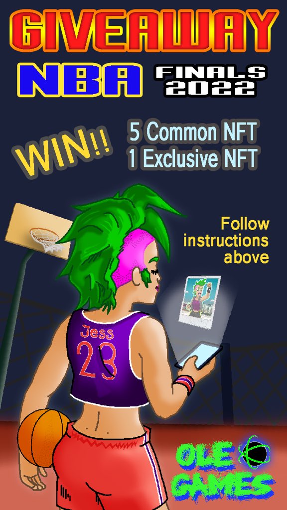 OleGamesOficial's tweet image. The 2022 @NBA finals‼️

Will the @warriors or @celtics take it all⁉️ 

Enter our #giveaway below for a chance to win a 5x #commonNFT &amp;amp; 1x #ExclusiveNFT‼️

🏀 Follow @OleGamesOficial
🏀 RT &amp;amp;💚
🏀 Reply ➡️#NbaOleGames &amp;amp; tag a #friend!

Valid until the end of the #NBAFinals