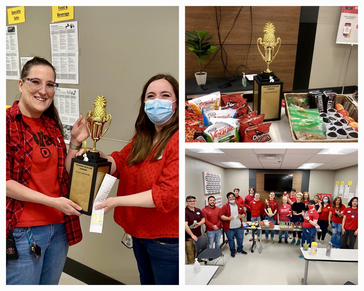 GoForAlice's tweet image. Had so much fun recognizing my Food Team for driving strong Memorial Day sales! Plus some extra bragging rights for the top comping TL - Emily in Dry Grocery! @ShopTheBullseye @jeffreyddavis1 @emily_lindaaaa #WorkSomewhere