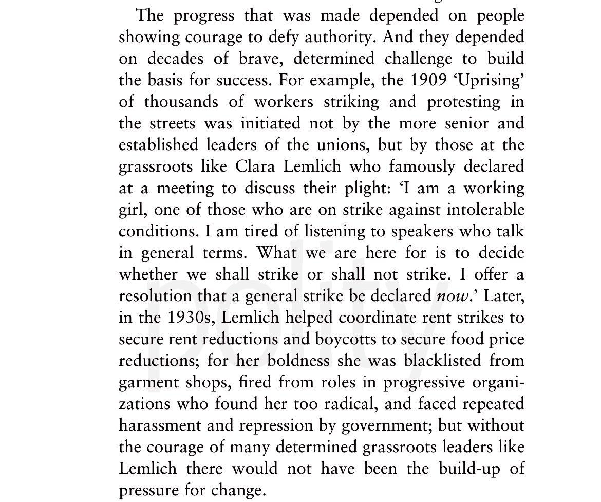 <a href="/AlanEyre1/">Alan Eyre</a> On Clara Lemlich, from How to Fight Inequality: politybooks.com/bookdetail?boo…