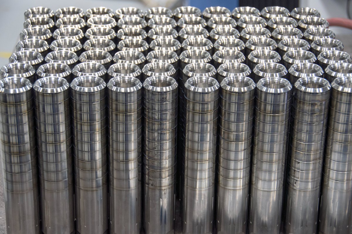 We used automated #laserwelding with a 1200 W Fiber Laser to weld these Titanium suppressors ⚡

See more on our blog page: phoenixlaser.com/fusion-welding…