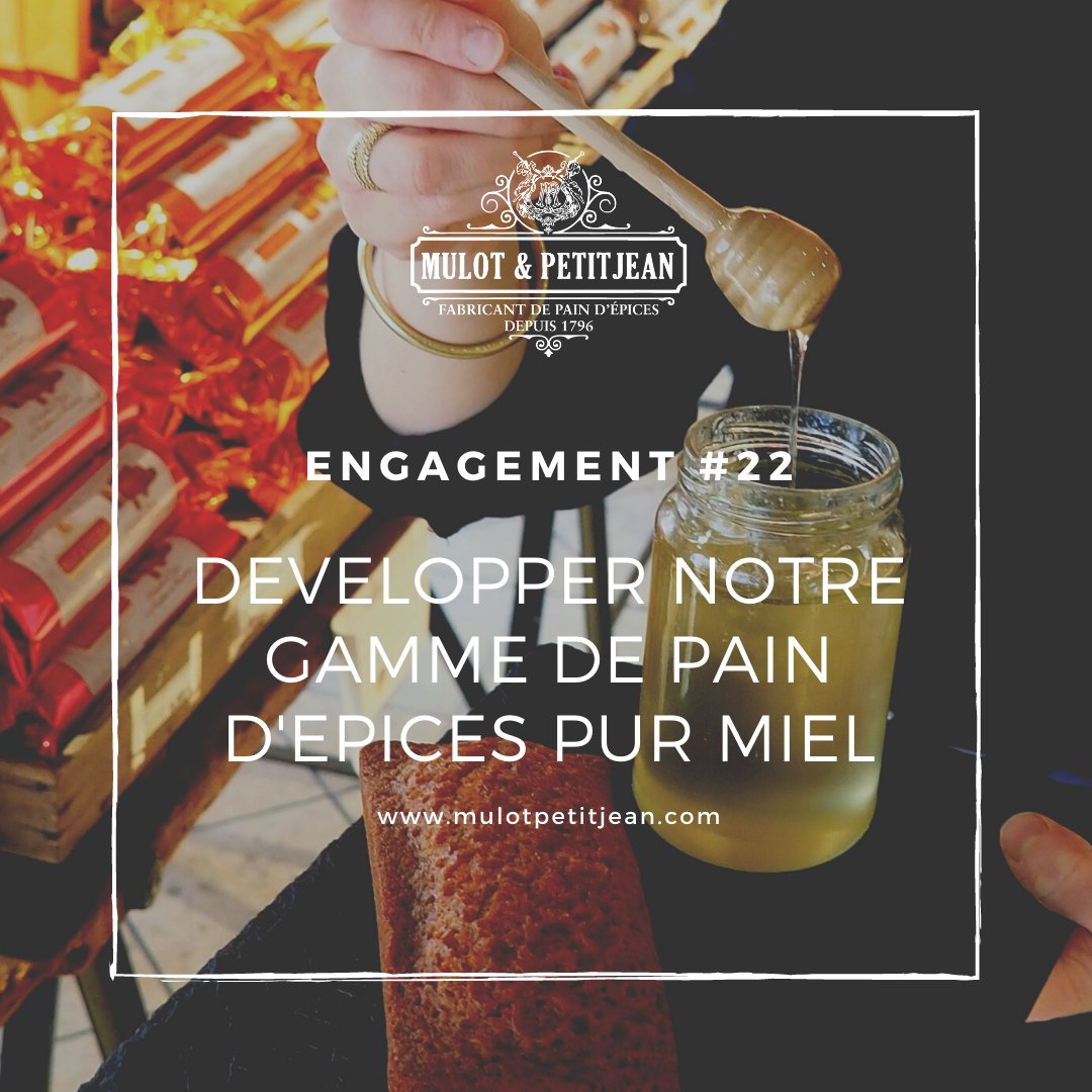 Encore plus gourmands nos pains d'épices "pur miel" contiennent plus de  50% de miel🍯! Nous travaillons encore au développement de cette belle gamme😋!
mulotpetitjean.com/eboutique/inde…
#mulotpetitjean #paindepices #miel #honey #mif