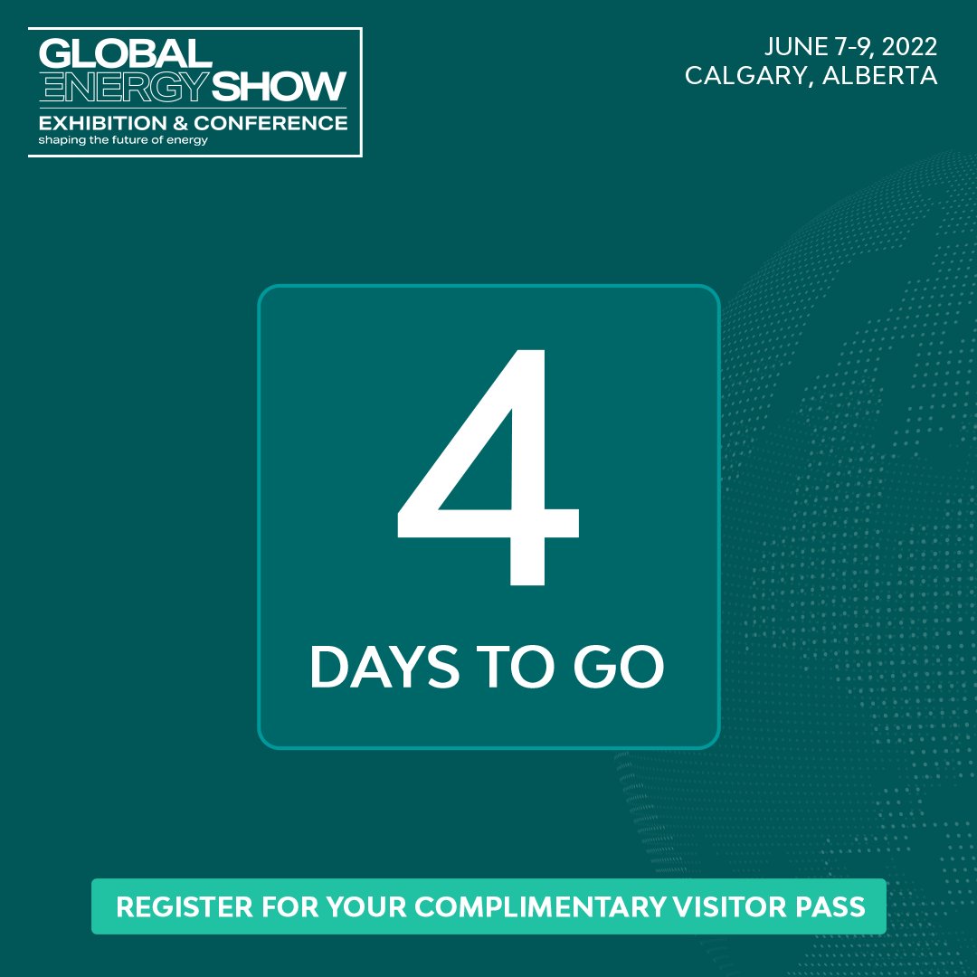 energy_show's tweet photo. The North America’s Leading Energy Event The Global Energy Show is just 4 days away!
Join us June 7-9, 2022. Save $125 on your visitor pass by registering before June 7 - https://t.co/Txnn9Dm50P
#GES2022 #GlobalEnergyShow https://t.co/JtEvWP3V4K