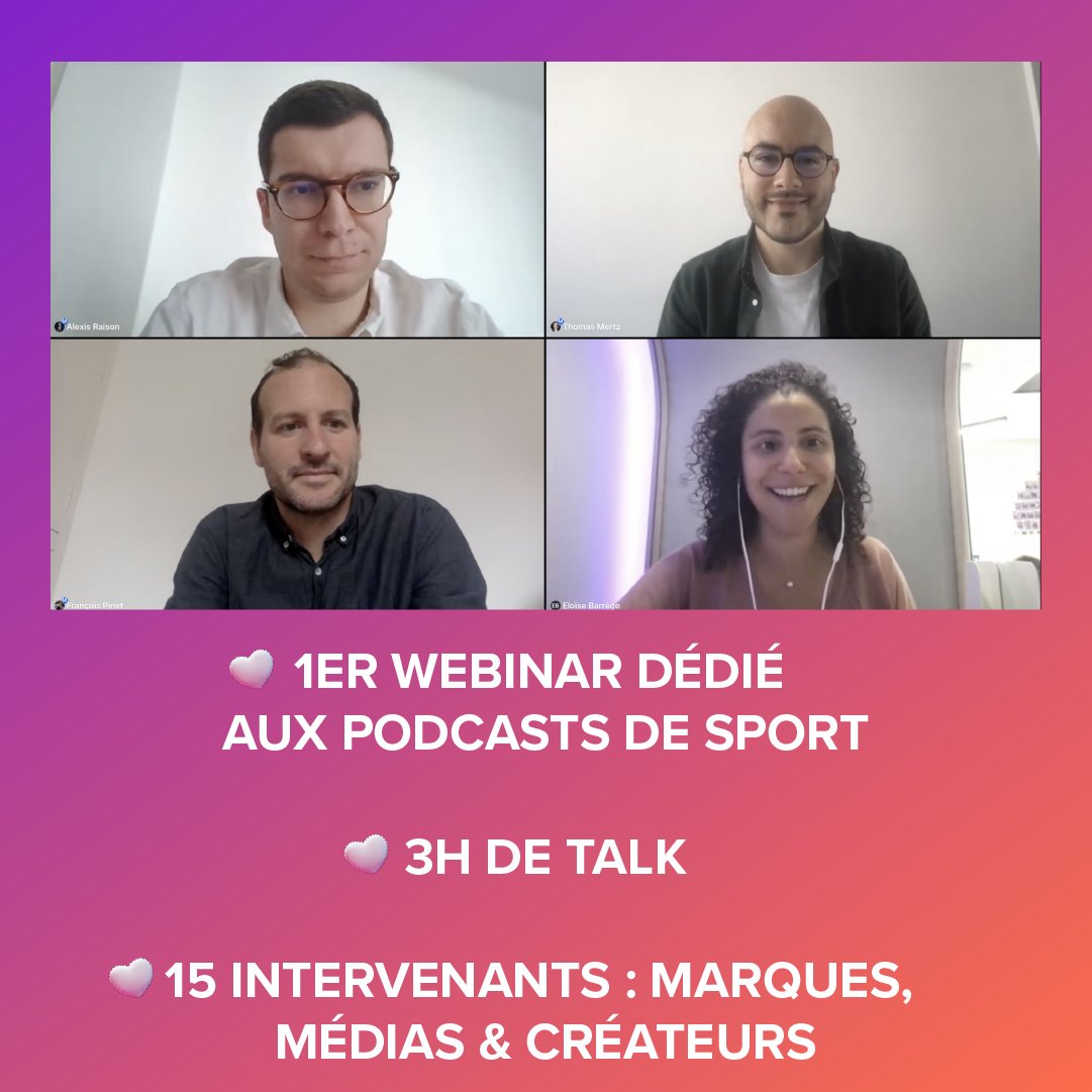 Ce premier événement dédié au #Podcast de Sport, organisé par <a href="/podiio_/">Podiio</a> et Confidences Sportives, c'est une consécration pour le #ClubAusha 🎉 

C'est là qu'on mesure la puissance de la Matching Room, le service de mise en relation, disponible sur le Club 💎