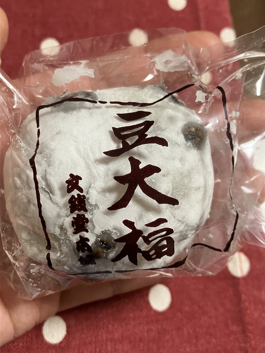 文銭堂本舗/新橋
絶妙な塩気が美味しい豆大福！
本日中のお召し上がり系でお餅ももちもちでした〜