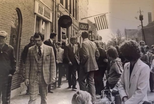 Flashback Friday to when Ted Kennedy make a pit stop on his campaign trail.