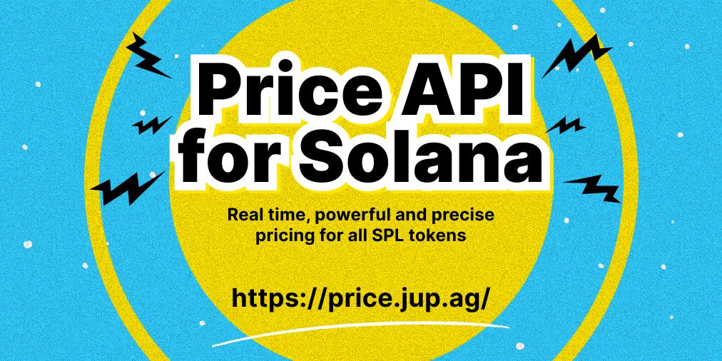 JupiterExchange's tweet photo. 1/ Along with partners like @switchboardxyz,  we're delighted to announce the Price API for @Solana, allowing anyone to get precise, real-time pricing for all SPL tokens based on all available on-chain markets. 

https://t.co/4IV7RMV0FJ https://t.co/c7KcjQsxLi