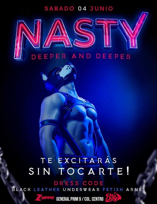 Tenemos regalitos gay ????? NASTY invita a 10 lectores BOYSMX con pase doble a su fiesta Deeper and Deeper