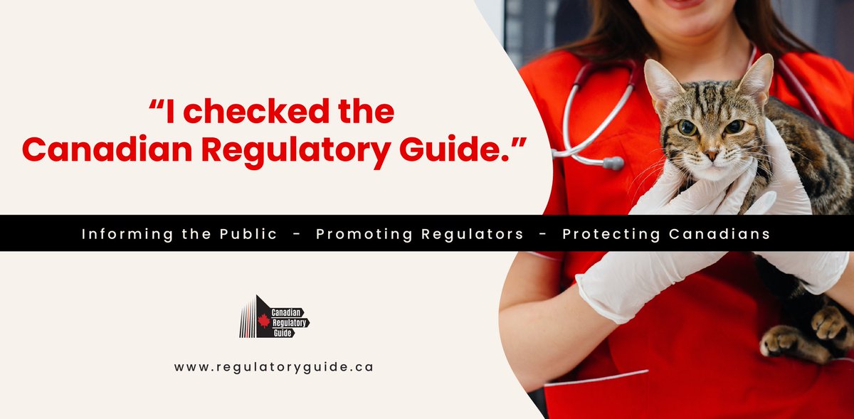 CdnRegGuide's tweet image. A family brought their pet to an unknown vet for an emergency procedure.

The wife wasn’t concerned about the vet. She told her husband, “I checked the Canadian Regulatory Guide.”
 
regulatoryguide.ca
 
#truestory
#regulatoryguide #consumerprotection #regulatorycompliance