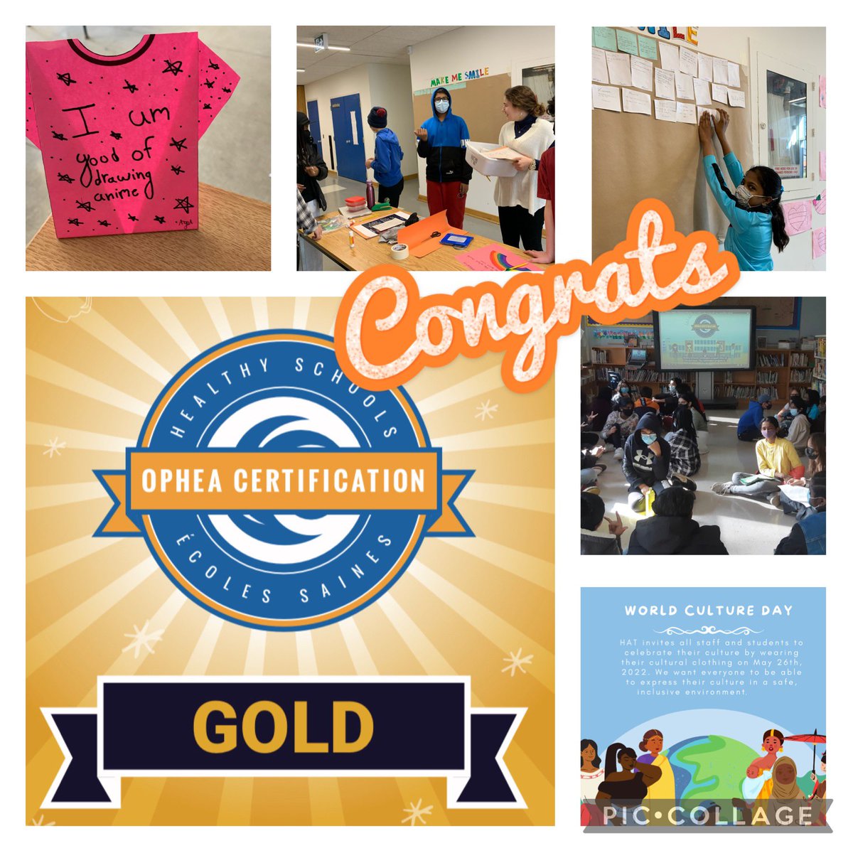 It's official! <a href="/GenCrerar/">General Crerar P.S.</a> is certified GOLD #HealthySchool #HSCert <a href="/opheacanada/">Ophea</a> 🌻Honouring the dedicated work of our Ss leaders to carry out their vision this year 🙌🏼 <a href="/MrsSharonLin/">Sharon Lin</a> <a href="/JeannetteRebelo/">JeannetteRebelo</a> <a href="/tdsb/">Toronto District School Board</a> <a href="/TDSB_MHWB/">TDSB Well-Being</a>