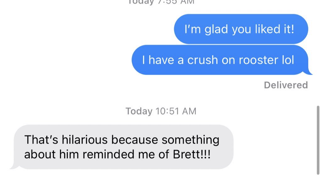 brklnmurphy's tweet photo. my mom saying that #MilesTeller /rooster reminder her of my boyfriend is literally the biggest compliment (for the both of us) https://t.co/oU2d9Qess8