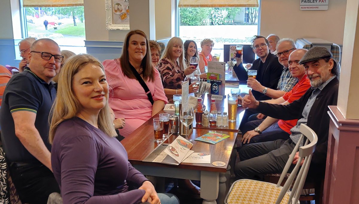 Well the <a href="/FoodTrainScot/">Food Train</a> Renfrewshire Branch Christmas Lunch (2020) finally happened - during #VolunteersWeekScot 2022. A well deserved treat for our amazing volunteers.