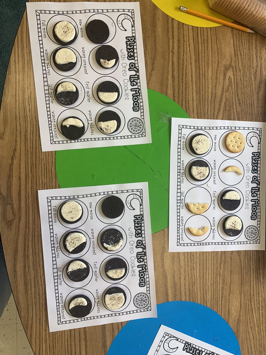 Science and Oreos? Yes please! We had a great time using Oreos and crackers to mode the phases of the moon. The only trouble we had with this project was not eating it <a href="/ohesnews/">Orange Hunt Elementary</a>
