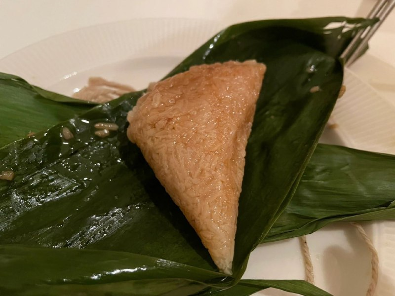 Today is the Dragon Boat Festival in China. I went to my Chinese friend's house to eat zongzi. It was super delicious.