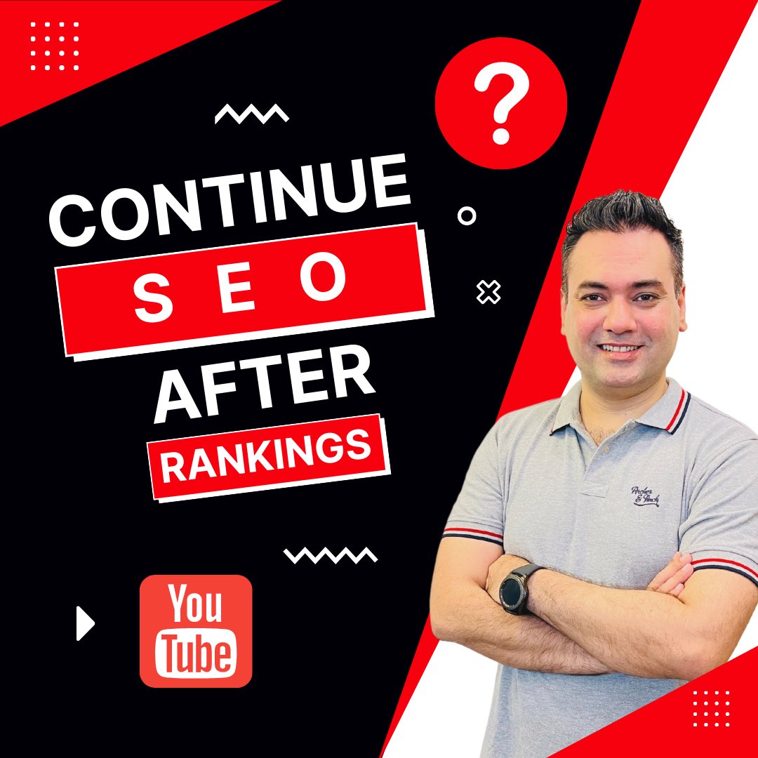 asbarali's tweet image. Should You Continue #SEO After Reaching #1 on #Googleserp
Watch 👀youtu.be/0SZVthAiih0
Follow 👉🏻 #asbarali for more about #blogging , #freelancing and all about #digitalmarketing