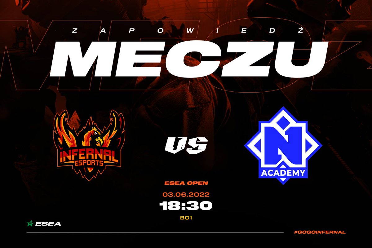 Infernal e-Sports (@infernaiesports) on Twitter photo Siemanko Feniksy, za lekko ponad godzinę gramy prawdopodobnie najtrudniejszy ☠💀 meczyk w ESEA OPEN konta <a href="/nemigagg/">Nemiga Gaming</a> Academy. Wszyscy trzymajmy kciuki żeby bilans był nieskazitelny tak jak do tej pory❗🥰😍 pozdro Siemanko Feniksy, za lekko ponad godzinę gramy prawdopodobnie najtrudniejszy ☠💀 meczyk w ESEA OPEN konta <a href="/nemigagg/">Nemiga Gaming</a> Academy. Wszyscy trzymajmy kciuki żeby bilans był nieskazitelny tak jak do tej pory❗🥰😍 pozdro