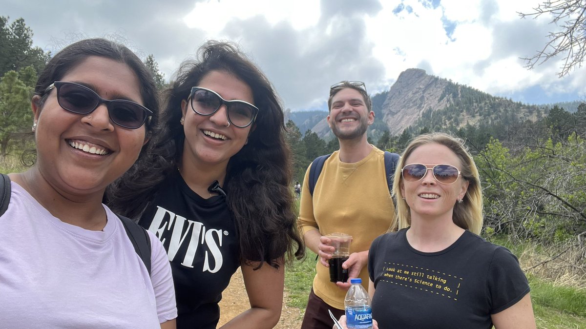 Happy faces during our hike through Chautauqua Park trails during Day 3 of #RNA22!