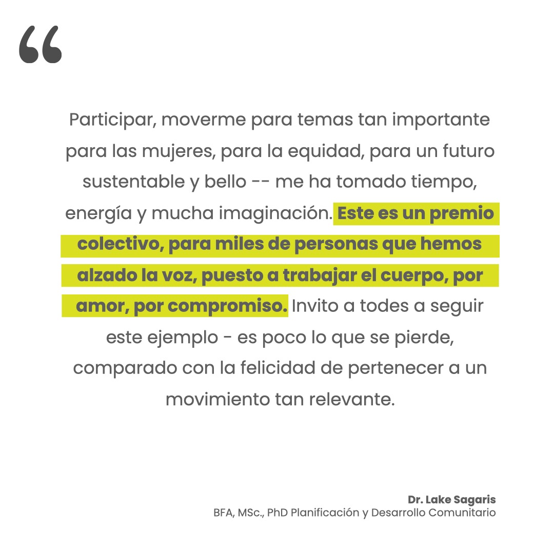Hoy <a href="/LakeSagaris/">Lake Sagaris</a> directora del Lab recibió el reconocimiento ONU Word Bicycle Day, como principal impulsora de la cicloinclusión. Felicitaciones Lake.
#Wordbicycleday <a href="/CedeusChile/">Centro de Desarrollo Urbano Sustentable - CEDEUS</a> <a href="/mueveteCL/">MUEVETE</a> <a href="/JuanCaMunozA/">Juan Carlos Muñoz Abogabir</a> <a href="/rhurtubia/">Ricardo Hurtubia (⧖)</a>
