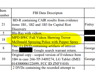 creek_twit's tweet photo. Remember #ClockWorkAlexPB? He was part of the PB crew following #JoeBiggs early in the day, and entered the capitol building wielding a club. Long ago ID'd as Trevor McDonald. No arrest or charges thus far. But he did just show up in an evidence list for another PB trial! https://t.co/P2DY32CtRd