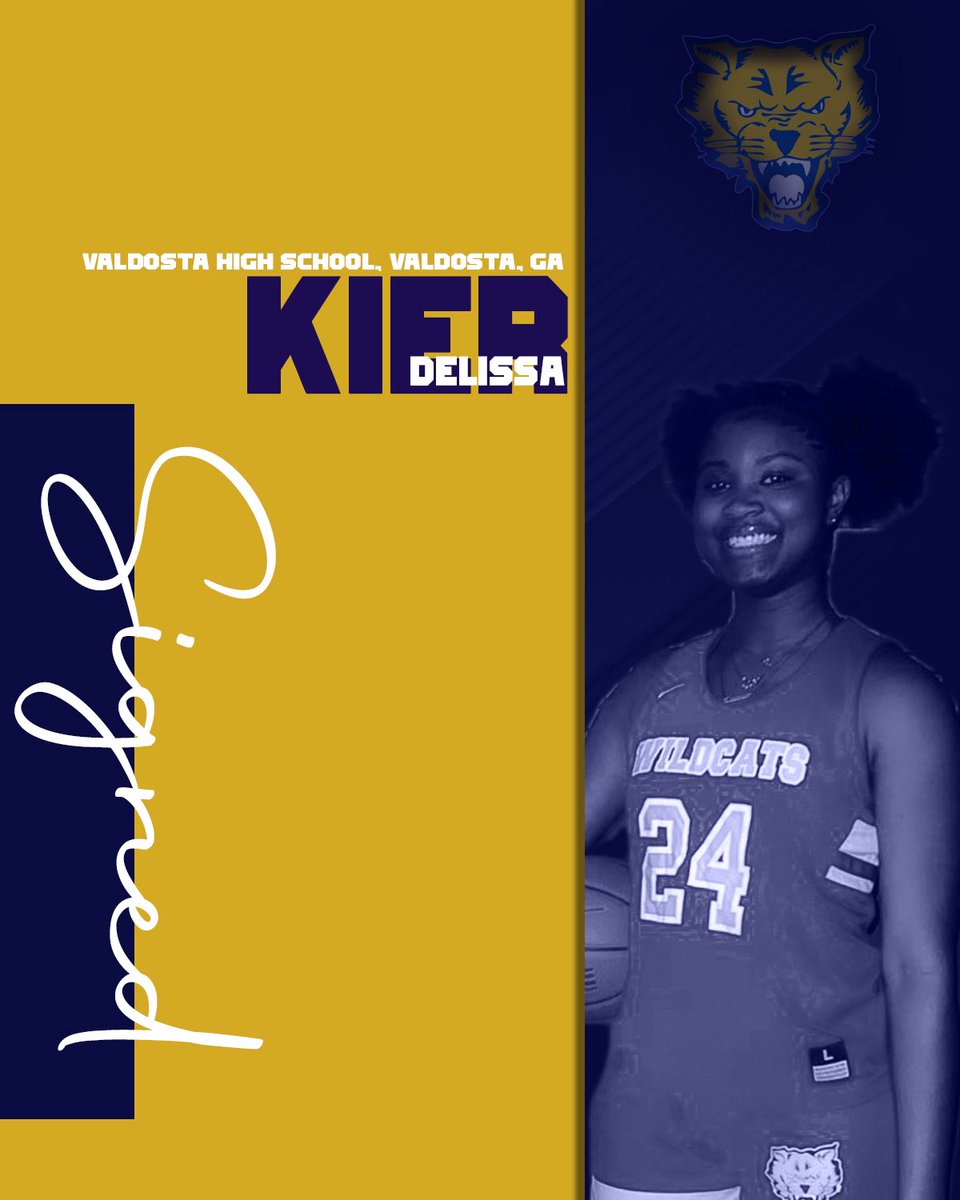 🖊🐯 Wildcat Nation please help us welcome 6’4 Delissa Kier from Valdosta, Ga!!! 💙💛
