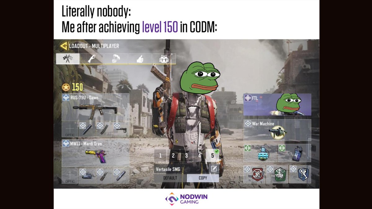 NodwinGaming's tweet image. How many of you can relate to this levelled-up feeling, even if there's a mid-life crisis going on?🙈😆

Catch the Grand Finals of CODM India BR Challenge LIVE tomorrow, 6 PM IST Onwards📺

#codm #level150 #gaming #memes #esports