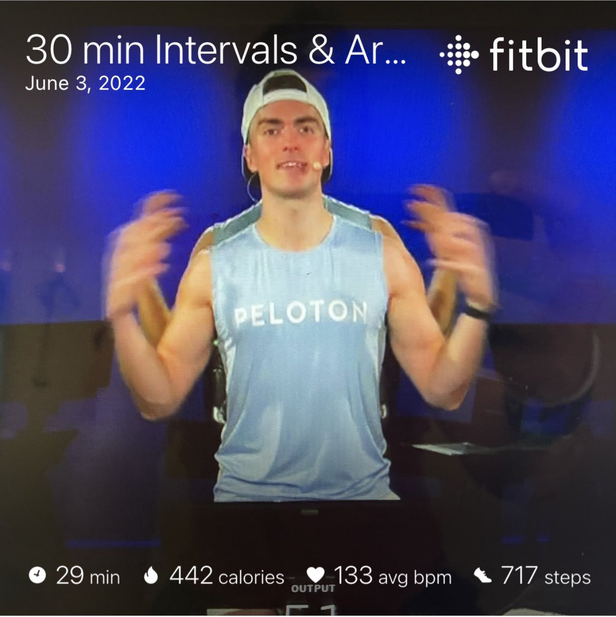 SpartyHawkCache's tweet photo. “The Friday Heat Zone.”

(WEIGHT: 214.0 LBS) 
(TEMP: bedroom climate)
(EXERTION: 30 mins on @onepeloton Intervals &amp; Arms Ride w/ 2 arm workouts w/ @BenjaminAlldis) 💪🏼💪🏼

(Two 4 min arm workouts … nice.)

#WeakArms #SoftShoulders #TrapsMissing https://t.co/fRpCjYKqos