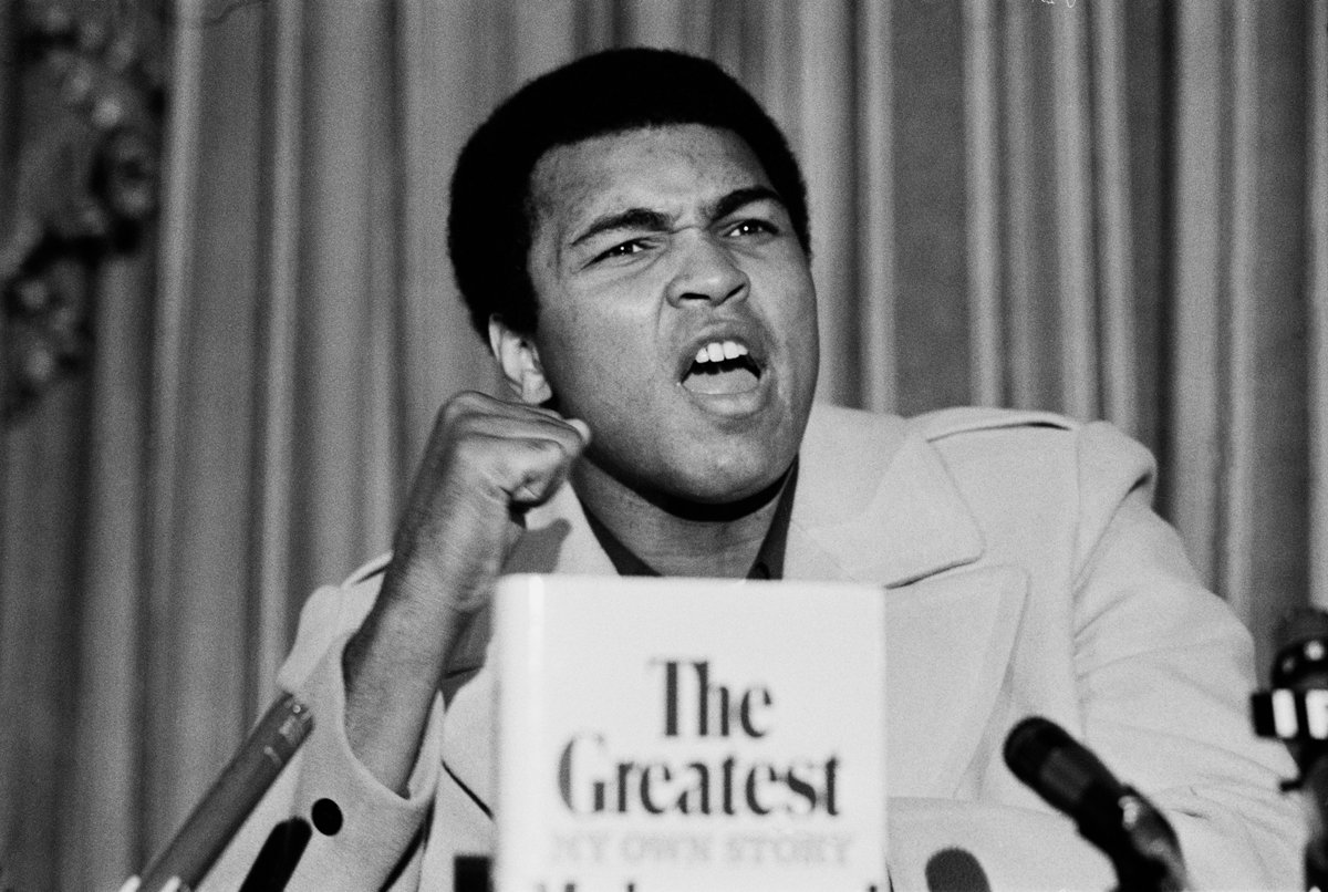 'I am the greatest, I said that even before I knew I was.' 🐐 - 56-5 record - Olympic gold medalist - First 3x heavyweight champ Six years ago today, we lost Muhammad Ali.