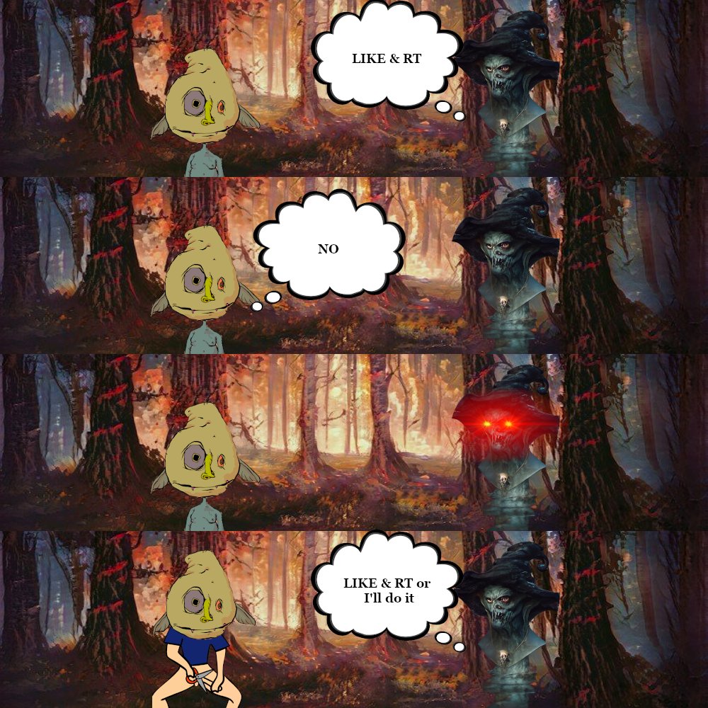 Like, RT or... You don't wanna mess with AI Witch, 𝖒𝖜𝖆𝖍𝖆𝖍𝖆𝖍𝖆𝖍𝖆!

Join discord to secure your free mint spot: discord.gg/GnETnrSdD8

#NFTCommumity #NFTs #NFT #goblintownwtf #GoblinTown #AIWitchGoblins #FreeMint