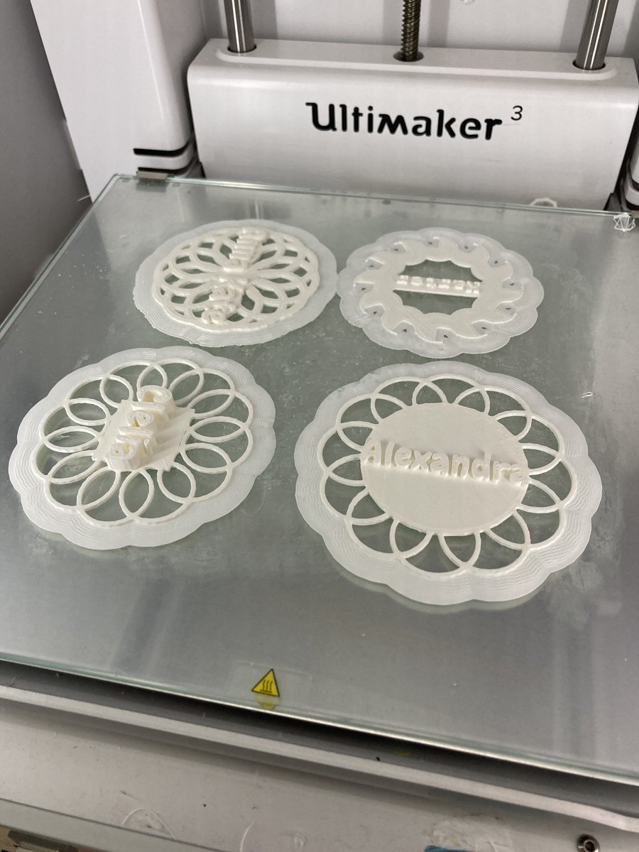 The race is on to #3dprint all of the Class IV Studio Art "Snowflakes" so these lovely examples of #creativecoding can go home for summer! All coded in <a href="/BlocksCAD/">BlocksCAD</a> and printed on our <a href="/Ultimaker/">UltiMaker</a> in "The Idea Kitchen" Innovation Hub here at <a href="/BrearleyNYC/">The Brearley School</a>.
