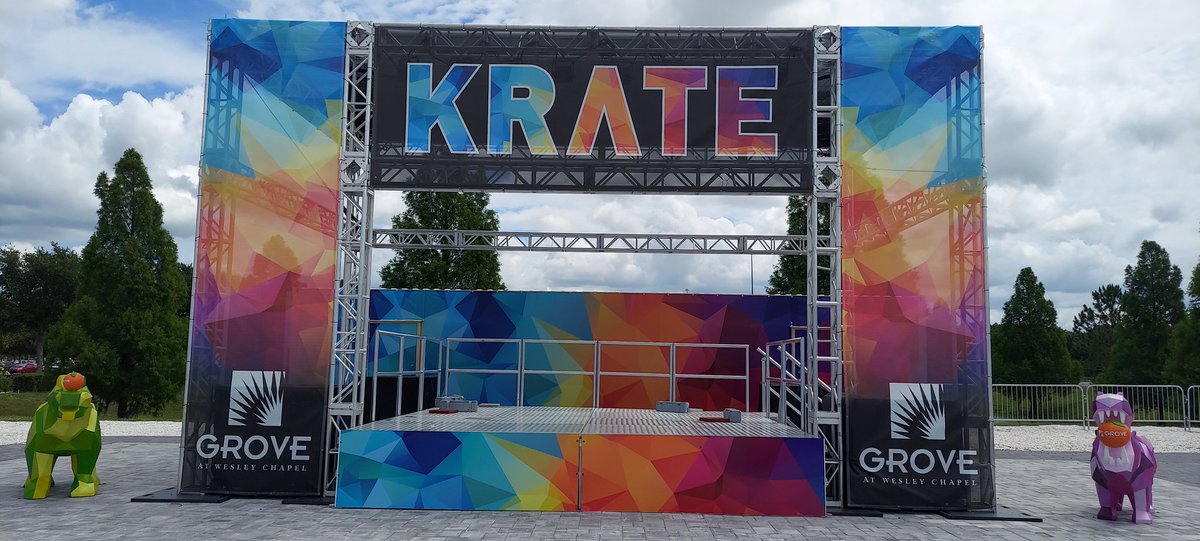 KratePark's tweet photo. KRATE container park Grand Opening is tomorrow, Saturday June 4th

#KratePark
#Krate 
#TheGroveWesleyChapel https://t.co/EdE3oXxnrP