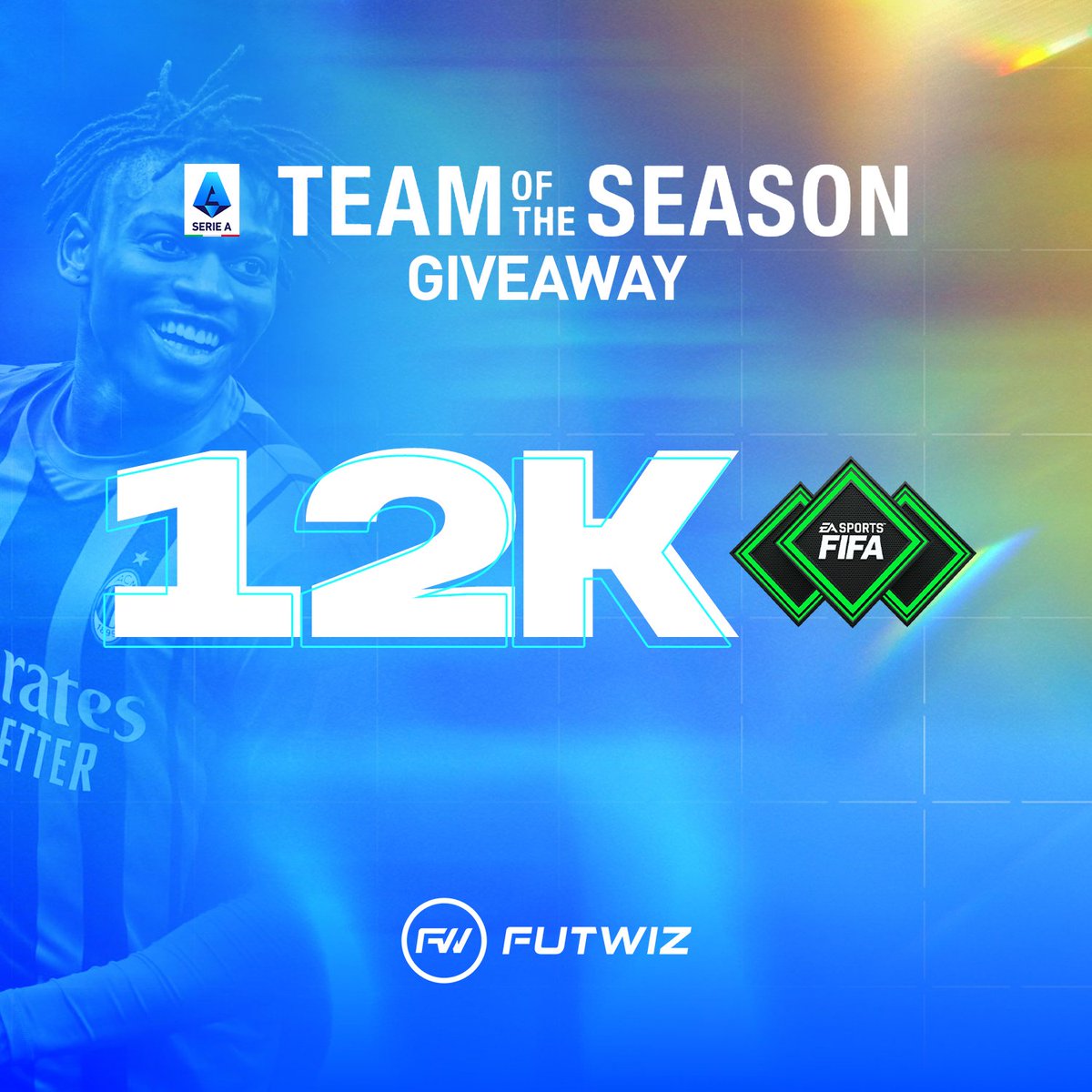 FUTWIZ's tweet photo. TOTS GIVEAWAY TIME 🥳

12k FIFA Points up for grabs to get yourself some Serie A #TOTS items! 🙌

How to enter👇
Like💚
Retweet 🔁
Follow @FUTWIZ 

Winner will be chosen at random on Sunday. Good luck!💚🖤

#TeamFUTWIZ https://t.co/I6gU6dbAbA