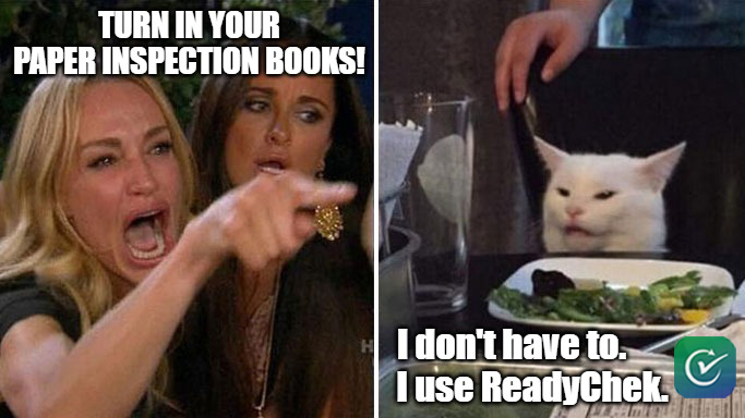 ReadyChek's tweet image. It's Friday!  Everyone get those books turned in.  Unless you use ReadyChek that is.  Operators always have the information they need without having to search for books or chase down drivers.  #stopusingpaper #nomorepaper #fridaybookcollection #readychekgo #inspections #pretrip