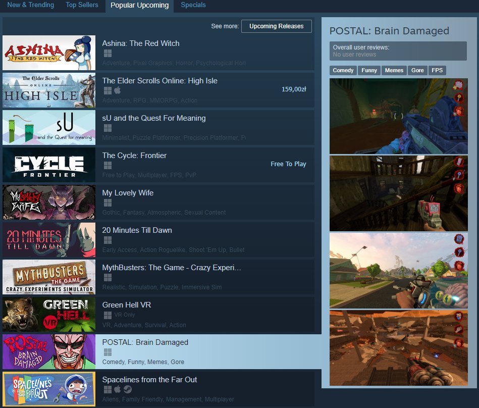 popular upcoming, well... duh!