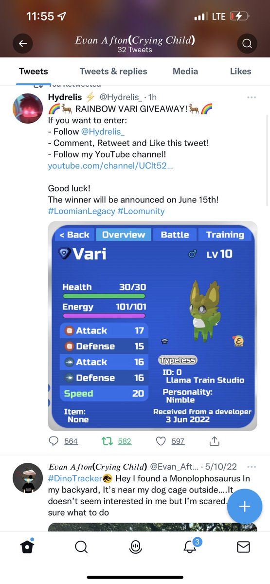xXShadowBeyondx's tweet photo. @Hydrelis_ Good Luck to all those who Who want a rainbow Vari! https://t.co/3r78xOpMIY