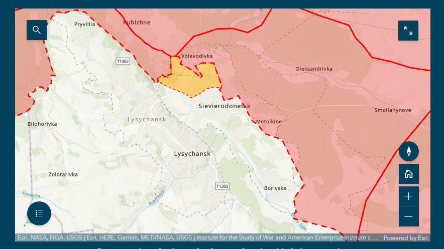 georgewbarros's tweet photo. Proud to share @TheStudyofWar's new interactive control of terrain map for Russia's invasion of Ukraine. 

This public map will allow anyone to zoom in on our map and explore the data at any resolution.

Our team will update this map daily.
 
Link: https://t.co/CrNSdlZvZA https://t.co/JlYSqisJmo