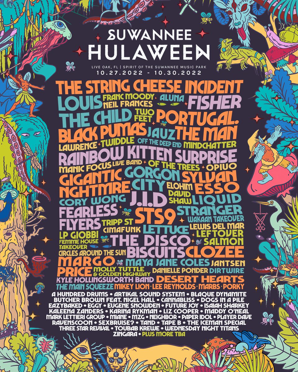 TheFestiveOwl's tweet image. GIVEAWAY — @HulaweenFL reveals 2022 lineup: @SCI_Official, @PortugalTheMan, @STS9 + more.

Enter now for your chance at (2) GA weekend wristbands.👇

To enter:
1. Follow @TheFestiveOwl
2. RT this tweet.

BONUS ENTRIES → Become a Super Follower.

Winner contacted 6/10.