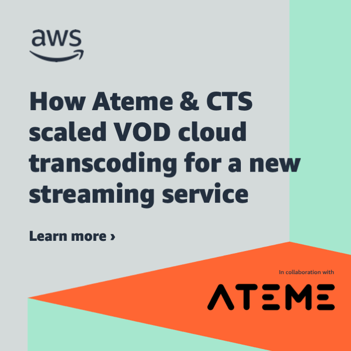 AWS_Partners's tweet photo. Learn how @ateme_tweets and @ComcastTechSoln deployed a large VOD processing cluster on #AWS for Sky. ☁️ Watch the full video here: 📺 👉 https://t.co/LQusIINbTk https://t.co/0LKP7VVRg4
