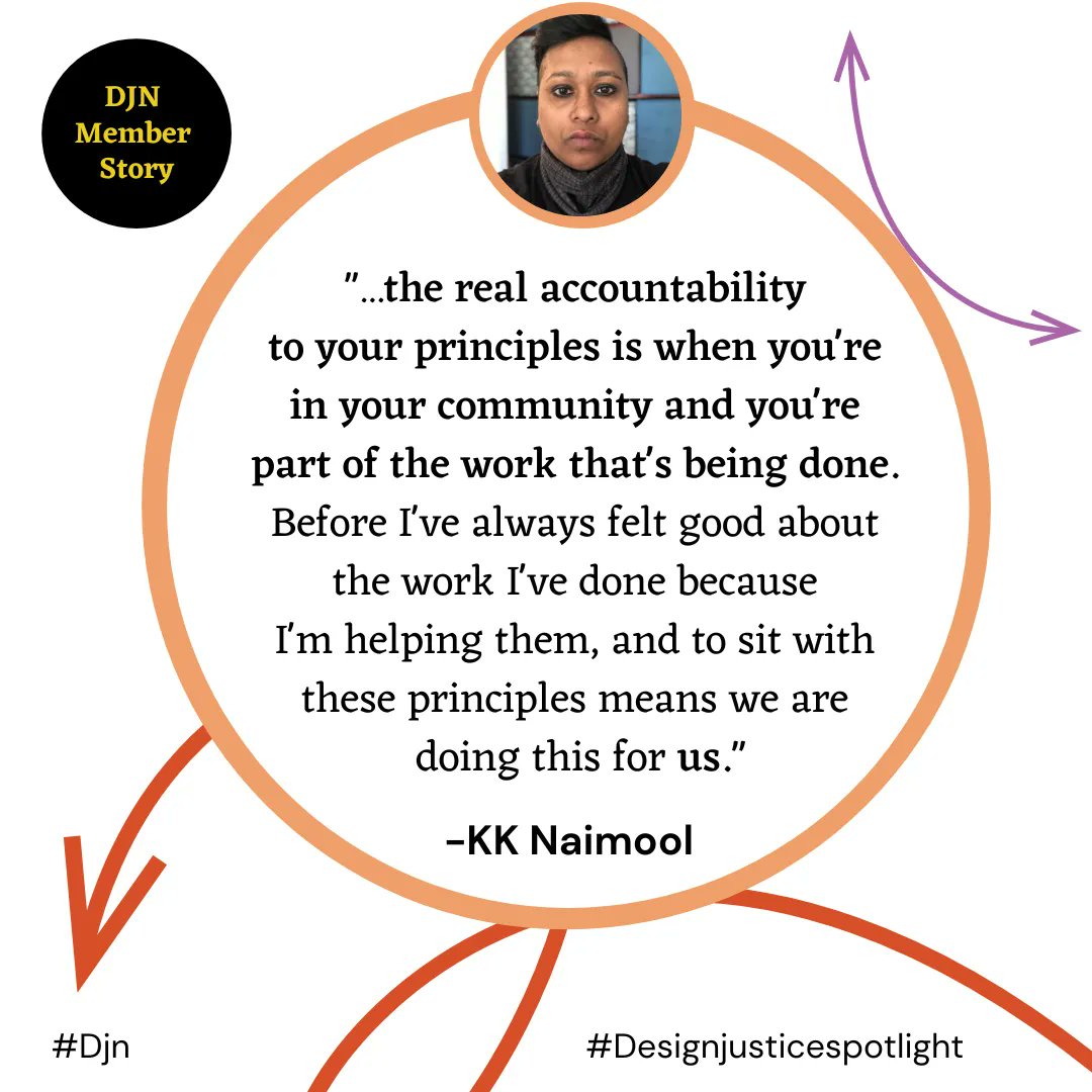 design__justice's tweet image. Another amazing excerpt from KK Naimool @collectivejusticecommunity. Full Feature here: buff.ly/39xwz5O

#Designjusticespotlight #DesignJusticeNews #MemberStory #MemberSpotlight