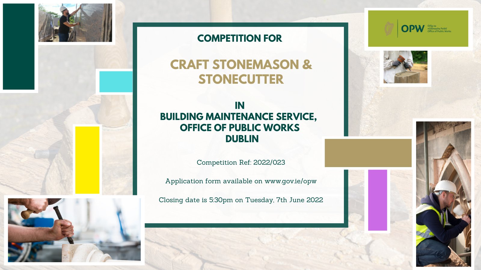 Office of Public Works on Twitter "REMINDER Closing date for the