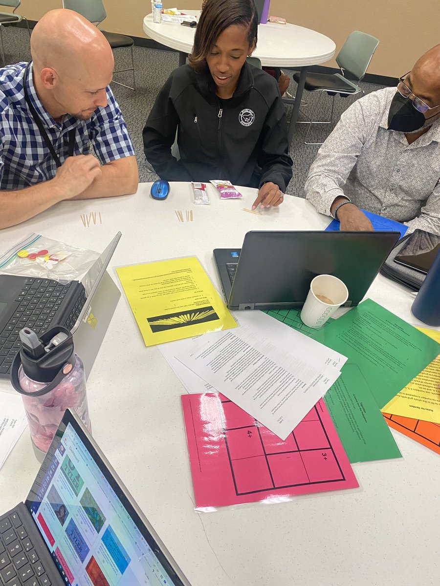 TylerISDGT's tweet photo. Administrator and Counselors @TylerISD engaged in a little thinking and competition for their GT training @tylerisdlearn @GretchenNabi  @mrswesty82 https://t.co/zYEQXBkuLO